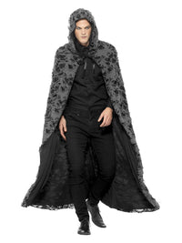 Deluxe Spellcaster Cape, Grey Dress Loud