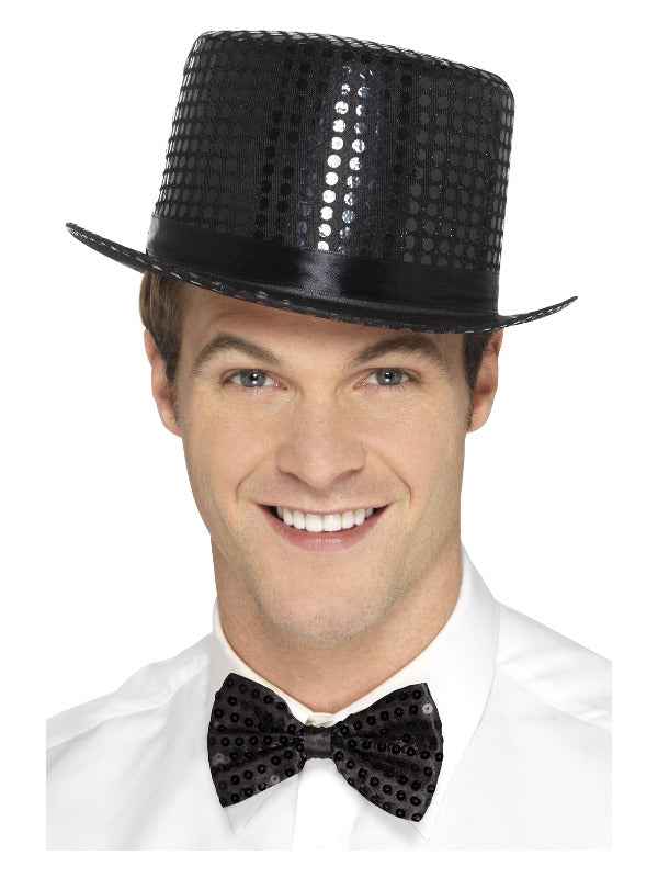 Sequin Top Hat, Black Dress Loud
