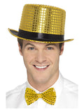 Sequin Top Hat, Gold Dress Loud