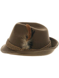 Deluxe Bavarian Trenker Hat, Brown Dress Loud