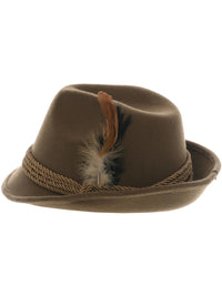 Deluxe Bavarian Trenker Hat, Brown Dress Loud