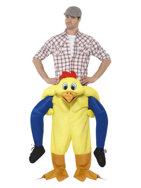 Piggyback Chicken Costume, Yellow Dress Loud