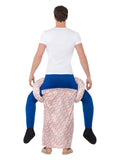 Piggyback Grandma Costume, Multi-Coloured Dress Loud