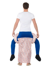 Piggyback Grandma Costume, Multi-Coloured Dress Loud