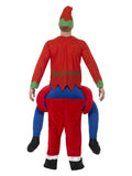Piggyback Santa Costume, Red Dress Loud