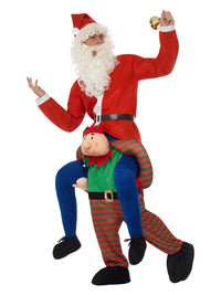 Piggyback Elf Costume, Green Dress Loud