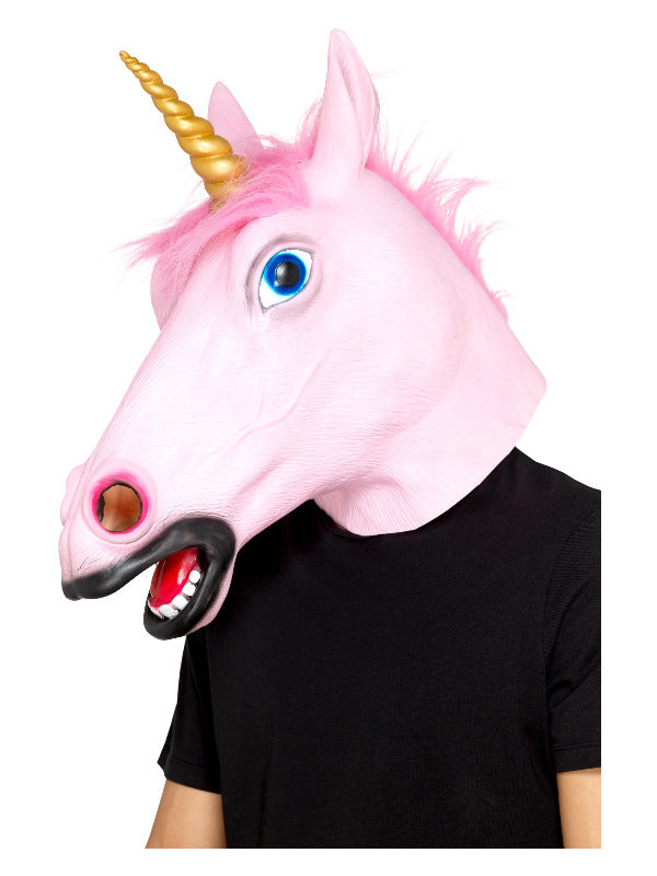 Unicorn Latex Mask, Pink Dress Loud