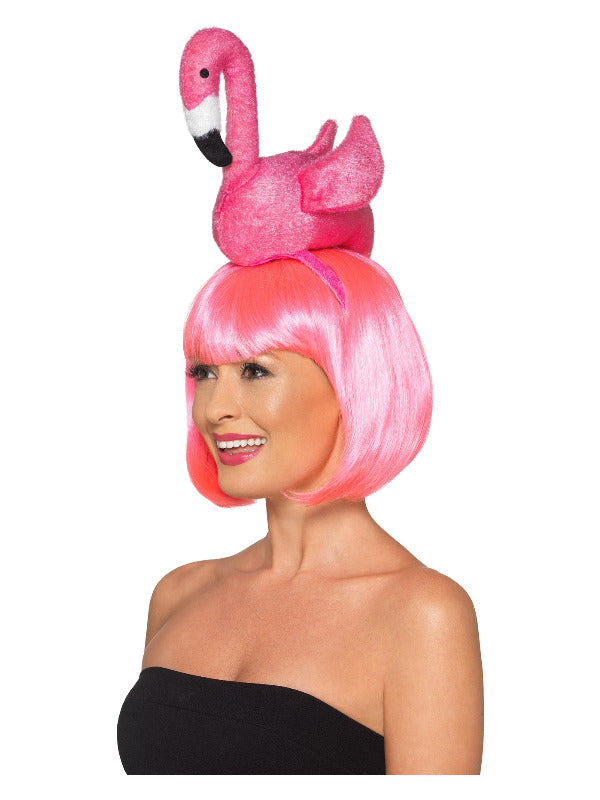 Flamingo Headband, Pink Dress Loud