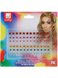 Smiffys Make-Up FX, Rainbow Jewel Face Gems, Multi Dress Loud