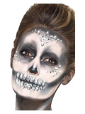 Smiffys Make-Up FX, Jewel Face Gems, Silver Dress Loud