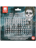 Smiffys Make-Up FX, Jewel Face Gems, Silver Dress Loud
