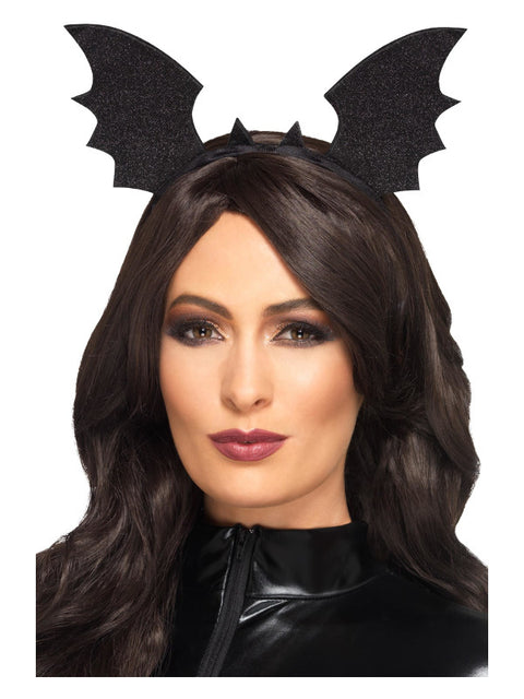 Bat Wings Headband, Black Dress Loud