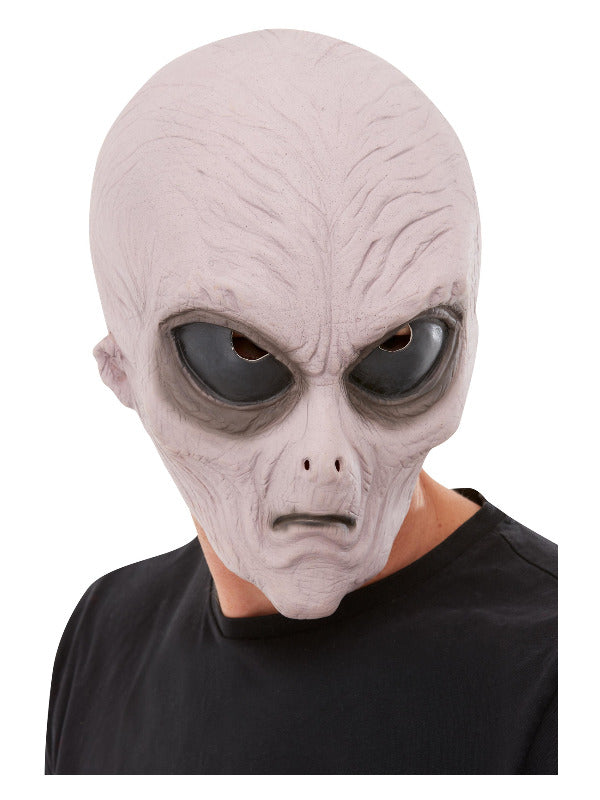 Alien Latex Mask, Purple Dress Loud