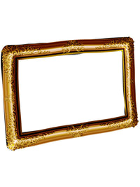 Inflatable Picture Frame, Gold Dress Loud