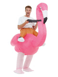 Inflatable Ride Em Flamingo Costume, Pink Dress Loud