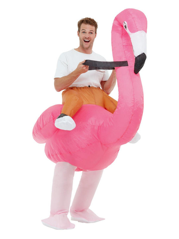 Inflatable Ride Em Flamingo Costume, Pink Dress Loud