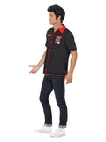 50s Bowling Shirt, Black Dress Loud