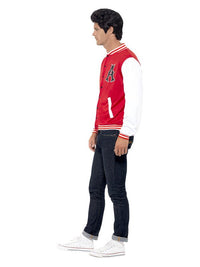 50s College Jock Letterman Jacket, Red Dress Loud