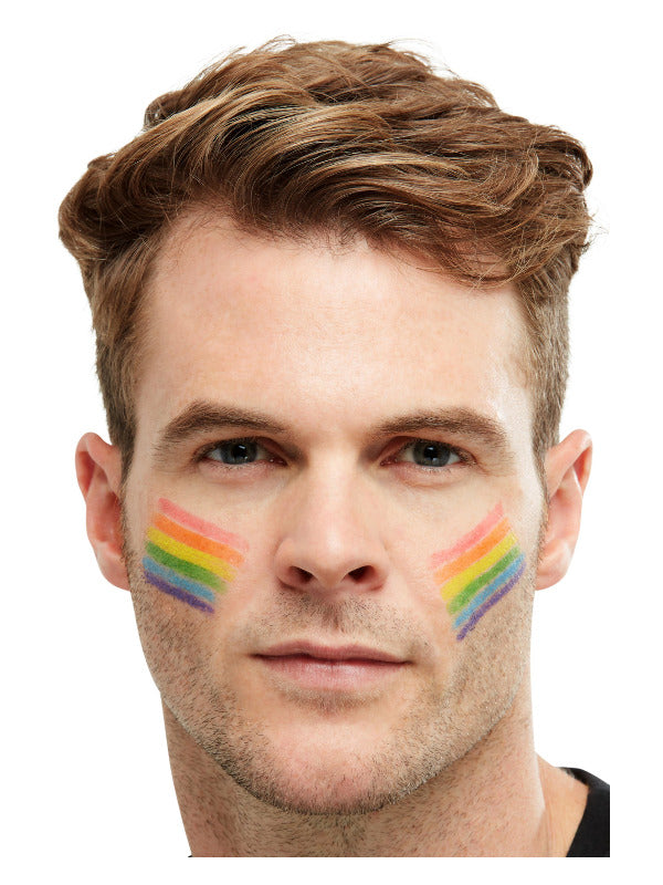 Smiffys Make-Up FX, Rainbow Greasepaint Stick Dress Loud