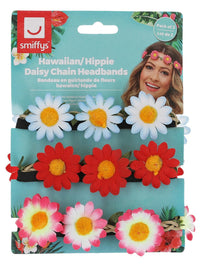 Hawaiian/Hippie Daisy Chain Headband, Assorted Dress Loud