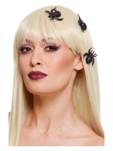 Spider Hair Clips, Black Dress Loud