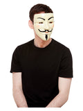 Guy Fawkes Mask, Cream Dress Loud
