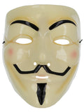 Guy Fawkes Mask, Cream Dress Loud
