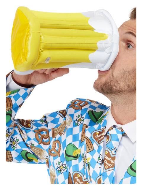 Beer Festival Inflatable Stein, Yellow Dress Loud