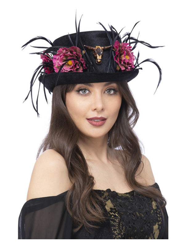 Floral Horn Top Hat Dress Loud