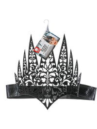 Black Filigree Queen Crown Headband Dress Loud