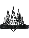 Black Filigree Queen Crown Headband Dress Loud