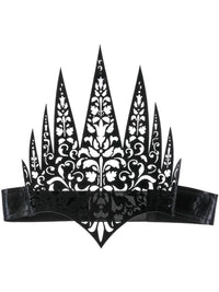 Black Filigree Queen Crown Headband Dress Loud