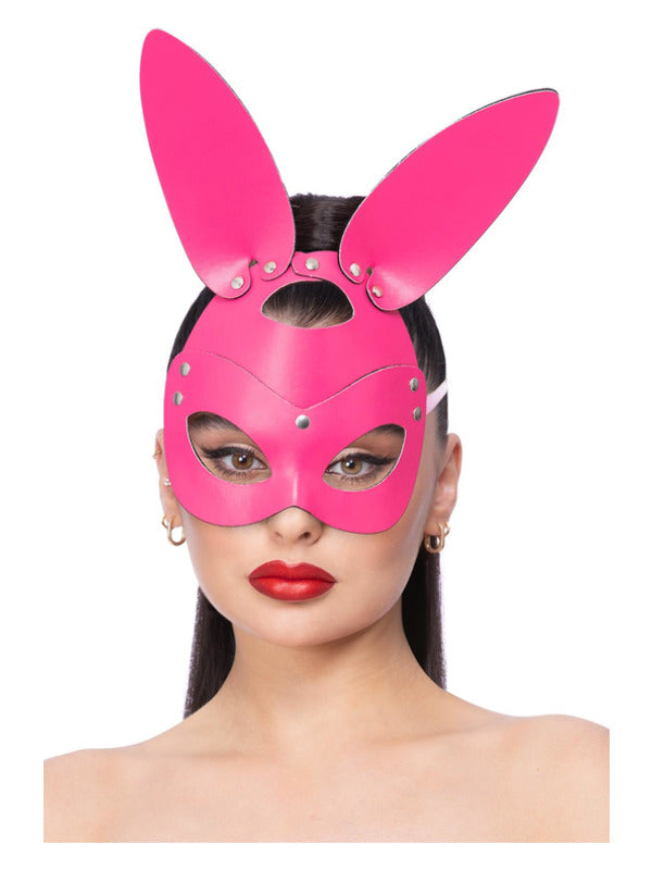 Fever Pink Mock Leather Rabbit Mask Dress Loud
