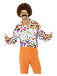 60s Groovy Shirt, Multi-Coloured Dress Loud