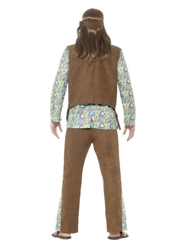 60s Hippie Costume, with Trousers, Top, Waistcoat, Dress Loud