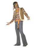 60s Singer Costume, Male, Multi-Coloured Dress Loud