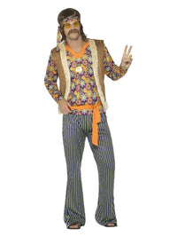60s Singer Costume, Male, Multi-Coloured Dress Loud
