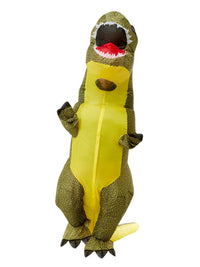 Inflatable T-Rex Dinosaur Costume, Green Dress Loud