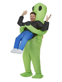 Inflatable Alien Abduction Costume, Green Dress Loud