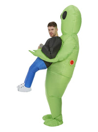 Inflatable Alien Abduction Costume, Green Dress Loud
