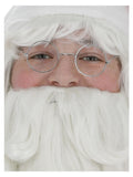 Wire Framed Santa Specs, Silver Dress Loud