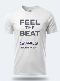 Personalised Replay Big Weekender Tee — white tee, front view