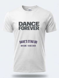Personalised Replay Big Weekender Tee — white tee, front view