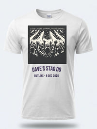 Personalised Replay Big Weekender Tee — white tee, front view
