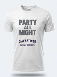 Personalised Replay Big Weekender Tee — white tee, front view