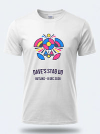 Personalised Replay Big Weekender Tee — white tee, front view