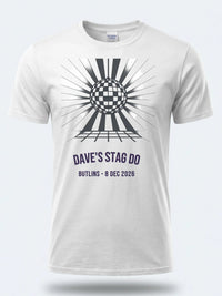 Personalised Replay Big Weekender Tee — white tee, front view