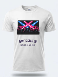 Personalised Replay Big Weekender Tee — white tee, front view