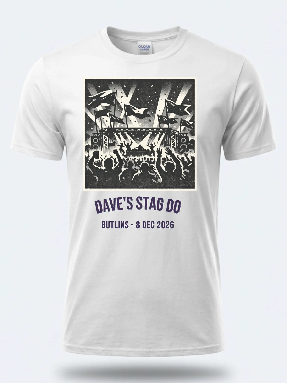 Personalised Replay Big Weekender Tee | Midnight Dance Festival Shirt Dress Loud