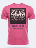 Personalised Replay Big Weekender Tee — pink tee, front view